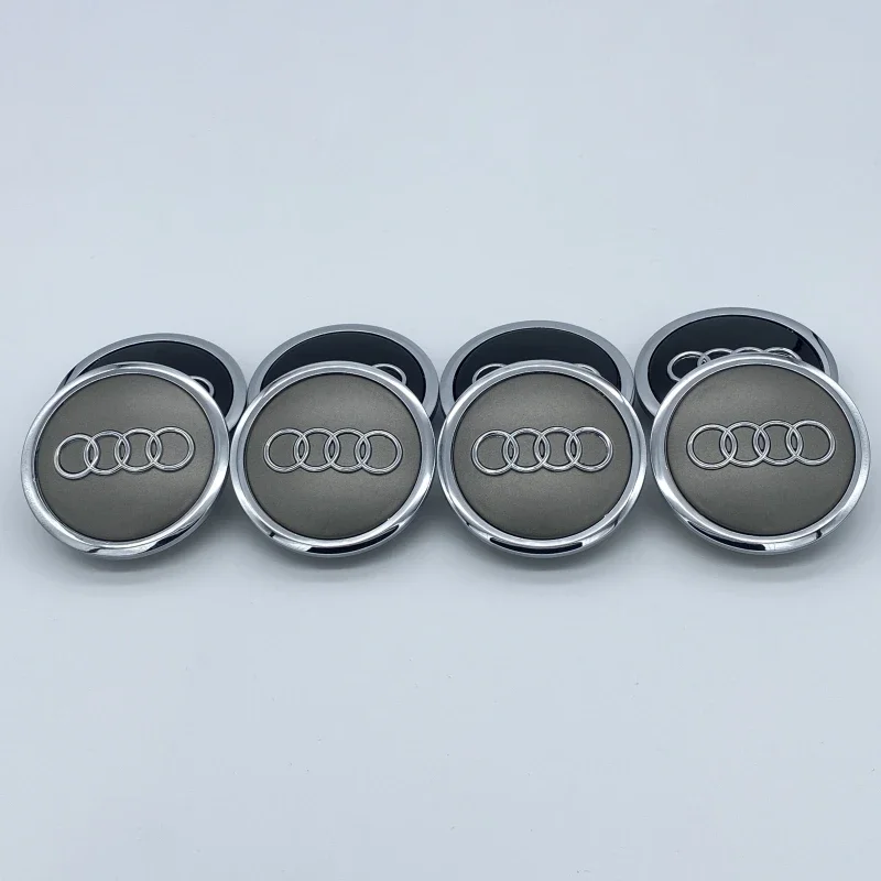 4Pcs 60mm 61mm 68mm 69mm Car Styling Wheel Center Cap Hub Covers Badge For Audi A3 A4 A5 A6 A7 A8 S4 S6 4B0601170 8D0601170