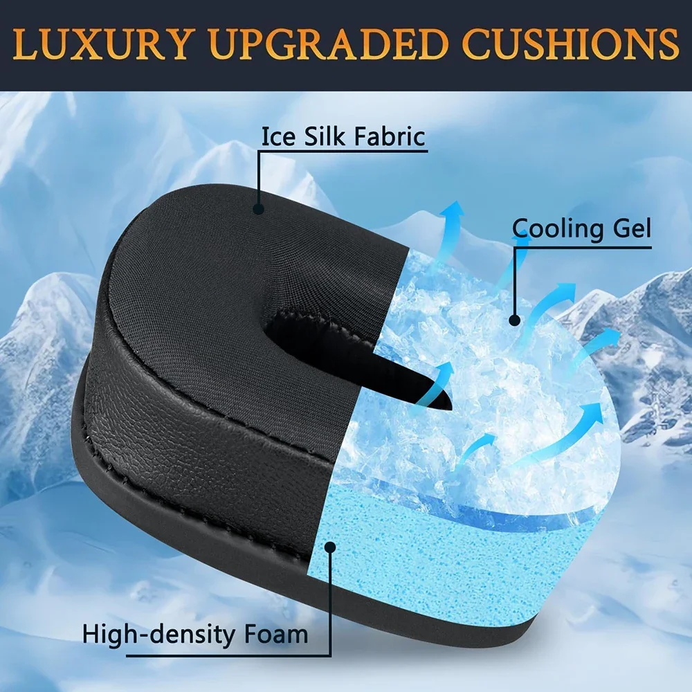 وسادات أذن بديلة من جل التبريد الرياضي لسماعات الرأس Marshall Major I/II/III/IV/V ANC، وسائد أذن لسماعات الرأس