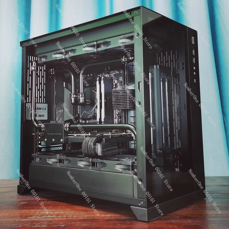 No light pollution i9 14900k 9800x3D rtx5080 5090 split water-cooled desktop computer host