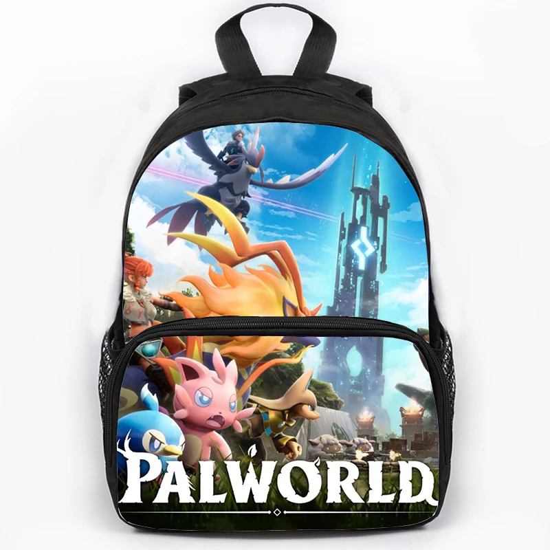 Gioco Palworld 3d Print zaino divertente Cartoon School Bags per ragazzi ragazze Nylon Laptop Daypack adolescente borsa da viaggio di grande capacità