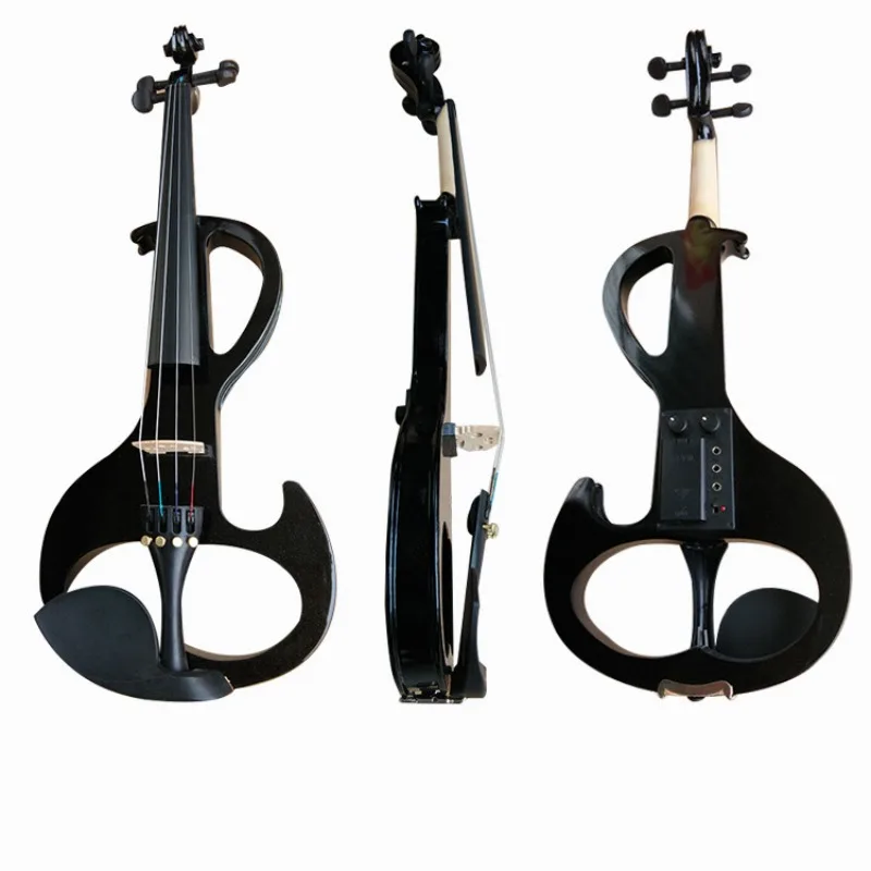 4/4 Electronic Violin Set Professional Beginners Silent Electric Violin with Storage Box Performance Accompaniment Instruments