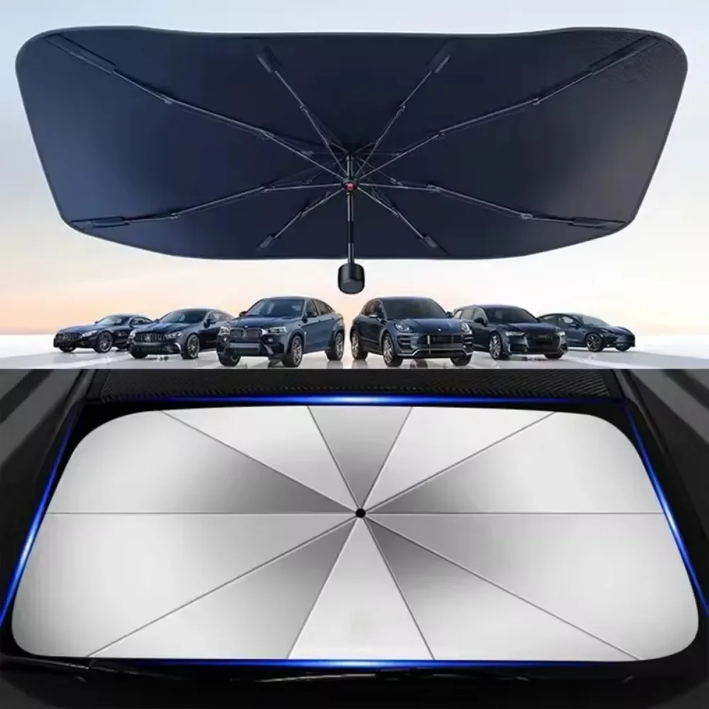 

Car Sun Shade Protector Parasol Auto Front Window Sunshade Covers Car Sun Protector Interior Windshield Protection Accessories