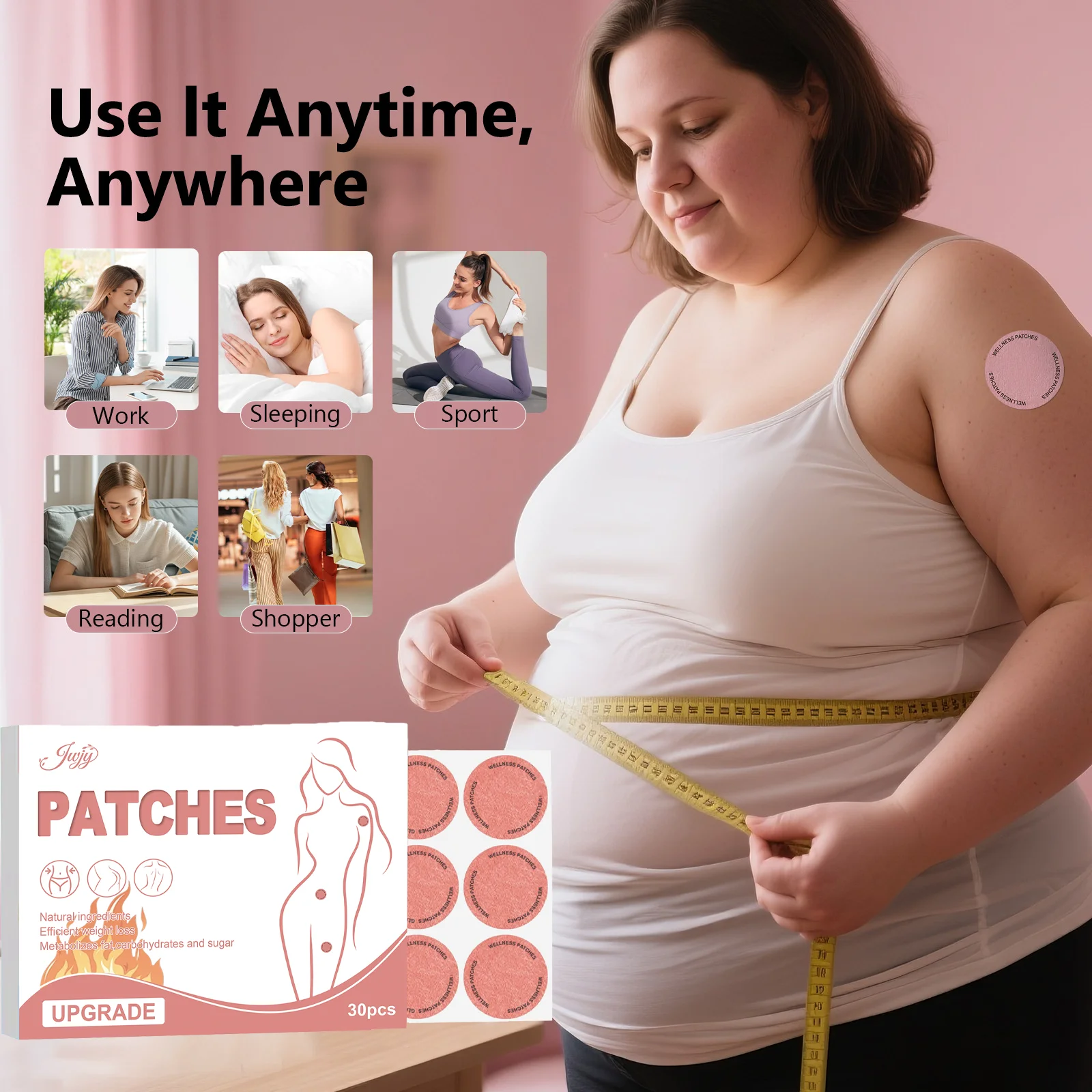 All-New & Enhanced Patches | 30Pcs Scientific Formulation Appetite Control Metabolic Balance Pure Plant Active Delivery System