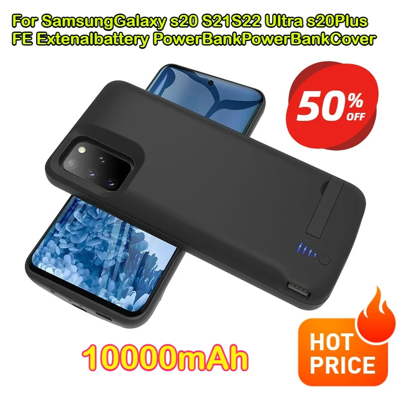 

10000mAhS20 shockproof battery charger suitable for Samsung Galaxy S20S21S22Ultra S20Plus FE extended battery mobile power cover