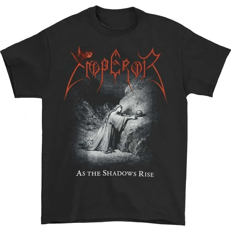 Camiseta Unisex de algodón Hip Hop 1991, estampado de emperador, Metal negro, Rock, Retro oscuro, ropa informal suelta cómoda para hombres y mujeres