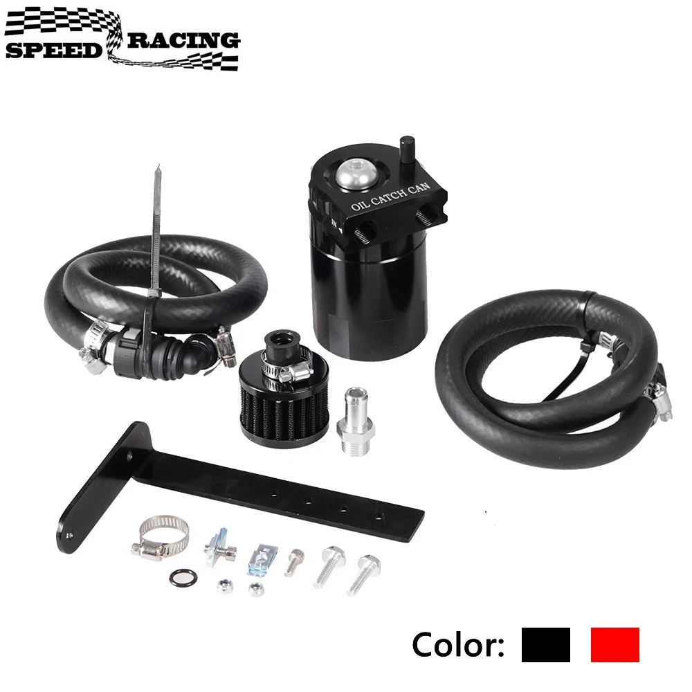

Universal Polish Baffled Universal Aluminum Oil Catch Can Reservoir Tank Fuel Tank with Filter