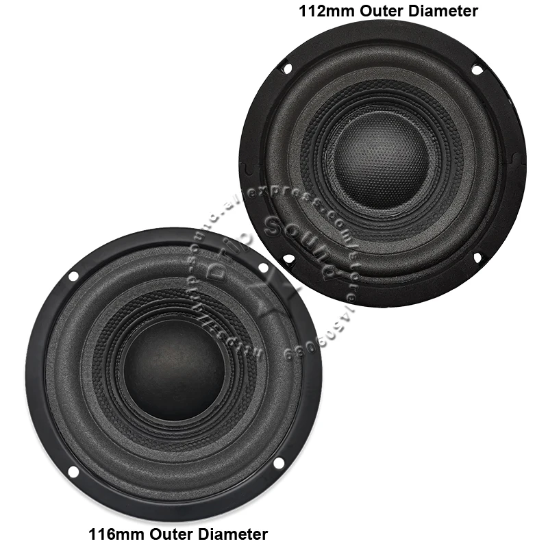 4 inch Speaker Passive Radiator Foam Edge Paper Cone Basin Diaphragm Auxiliary Bass Woofer Repair Parts 116mm/4.57