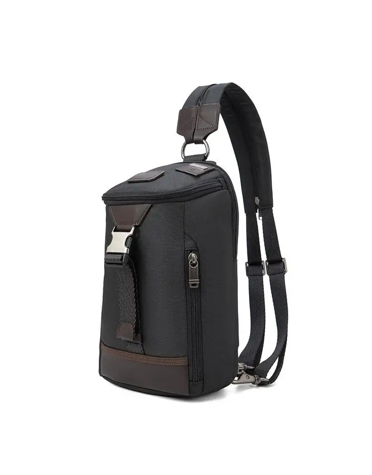 

Мужская нагрудная сумка: стильная повседневная летняя сумка через плечо из баллистического нейлона — легкая и трансформируемая в рюкзак