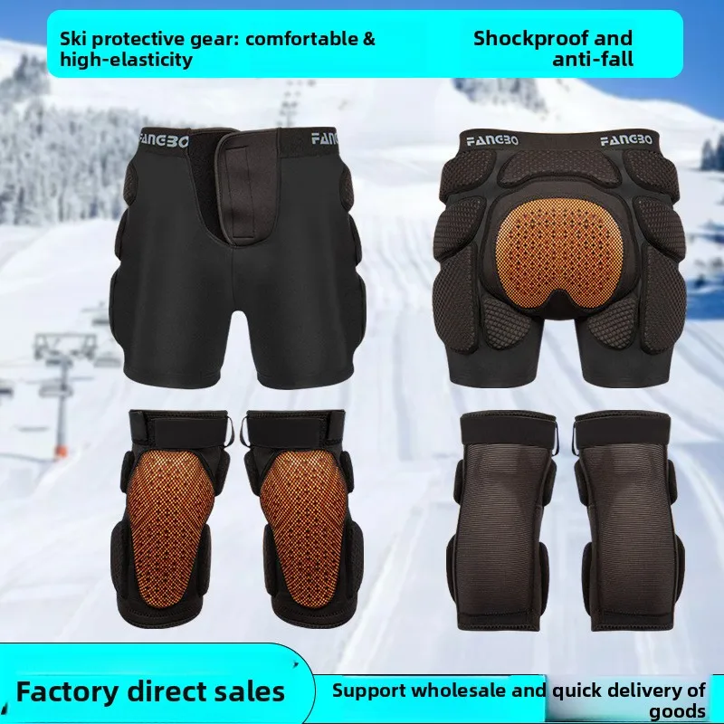 Ski Hip Pads Pants - Inner Wear for Alpine & Freestyle Skiing, Knee Protection, Wholesale Sports Gear