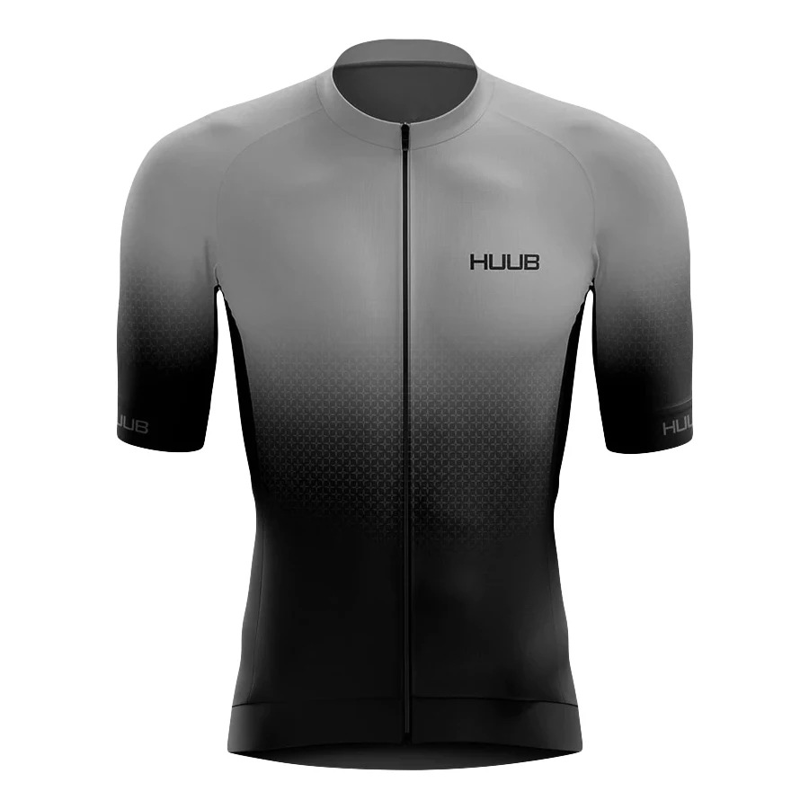 

Men Cycling Jersey HUUB Classic Black Cycling Racing Tops Short Sleeve Cyclist Clothes Shirt Maillot Summer Bicycle Bike Wear