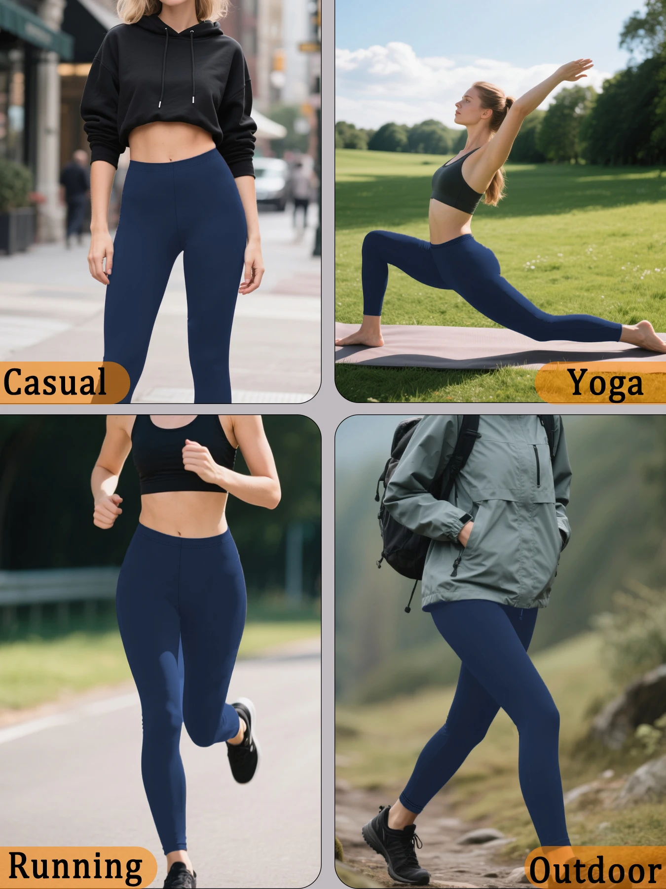 Leggings súper suaves de tiro bajo para mujer, alta elasticidad para entrenamiento, yoga, correr y uso informal diario, medias elásticas cómodas