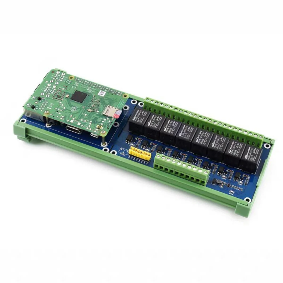 Micro Snow Raspberry Pi 4th Generation 3b+Relay Expansion Board 8-way Relay Module with Isolation and Anti Interference