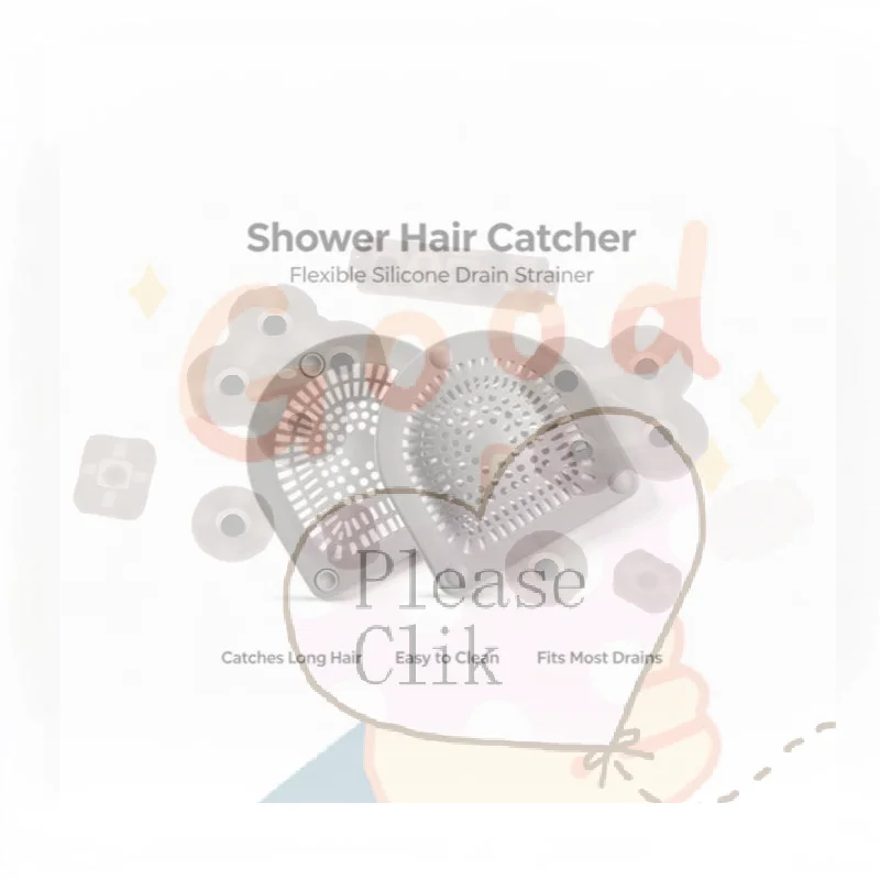 【HG】Strainer For Shower Drain Hair Filter Sink Blocker Bath Stopper Bathroom Mesh For Hair Drain Strainer Kitchen Sink Filter
