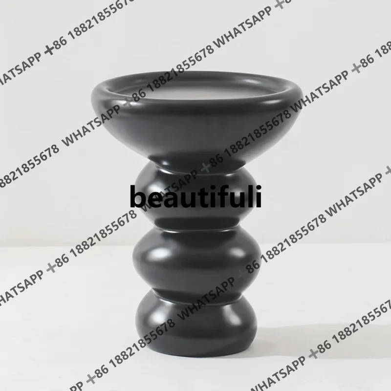 

RR Cream wind side table wabi wind small round table small coffee table mini small sofa side