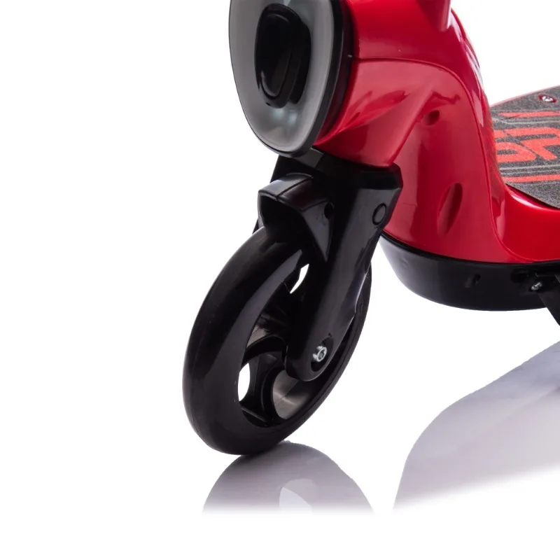 Kids Ride On Electric Scooter With Kickstand,Scooter Bell,Faster Speed And Longer Usage Time,Rear Brake,Wider Pedal