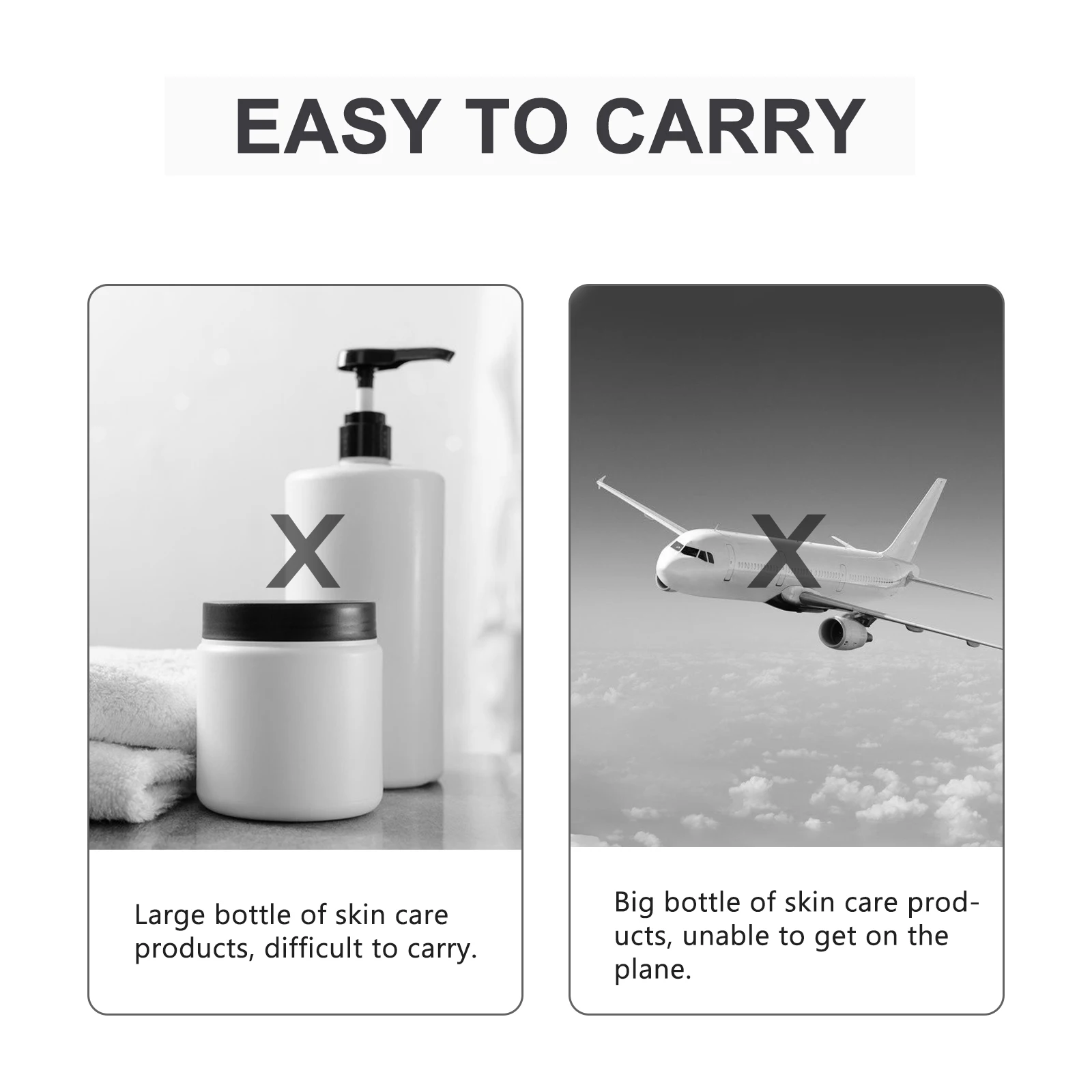 

6pcs 100Ml Travel Sub Empty Spray Leak-Proof Portable Lotion Storage Bottles For Perfume Hand Small Sample Bottles