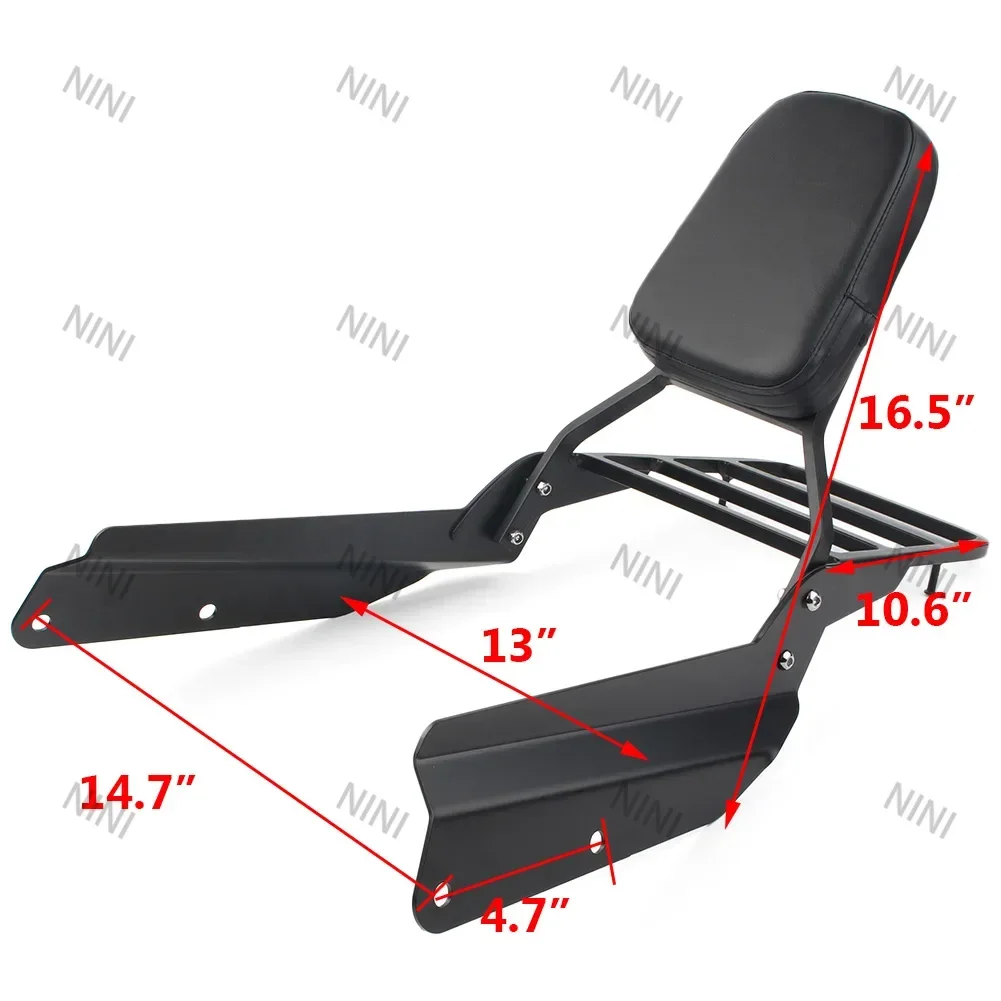 

Motorcycle For Honda VTX 1300C 1800C VTX 1800F 2005 2006 2007 2008 2009 2010 2011 VTX1300C Sissy Bar Backrest Luggage Rack