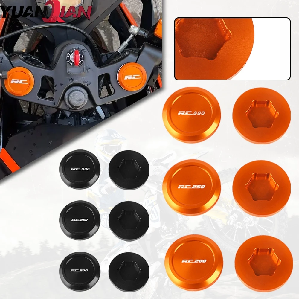

Motorcycle Front Fork Suspension Top Decorative Cover Cap For RC200 RC250 RC390 RC 200 250 390 2015 2016 2017 2018 2019-2020