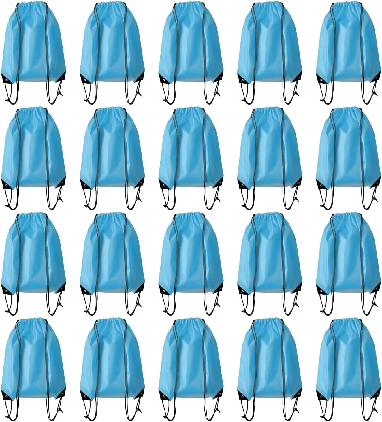 

Небесно-голубые рюкзаки-мешки на шнурке, оптом 20 шт., для спортзала, спорта, путешествий, йоги, DIY