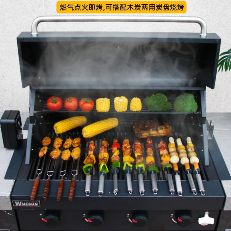 

Built-in grill, outdoor charcoal grill, villa patio, gas, grill Build-in Gas BBQ