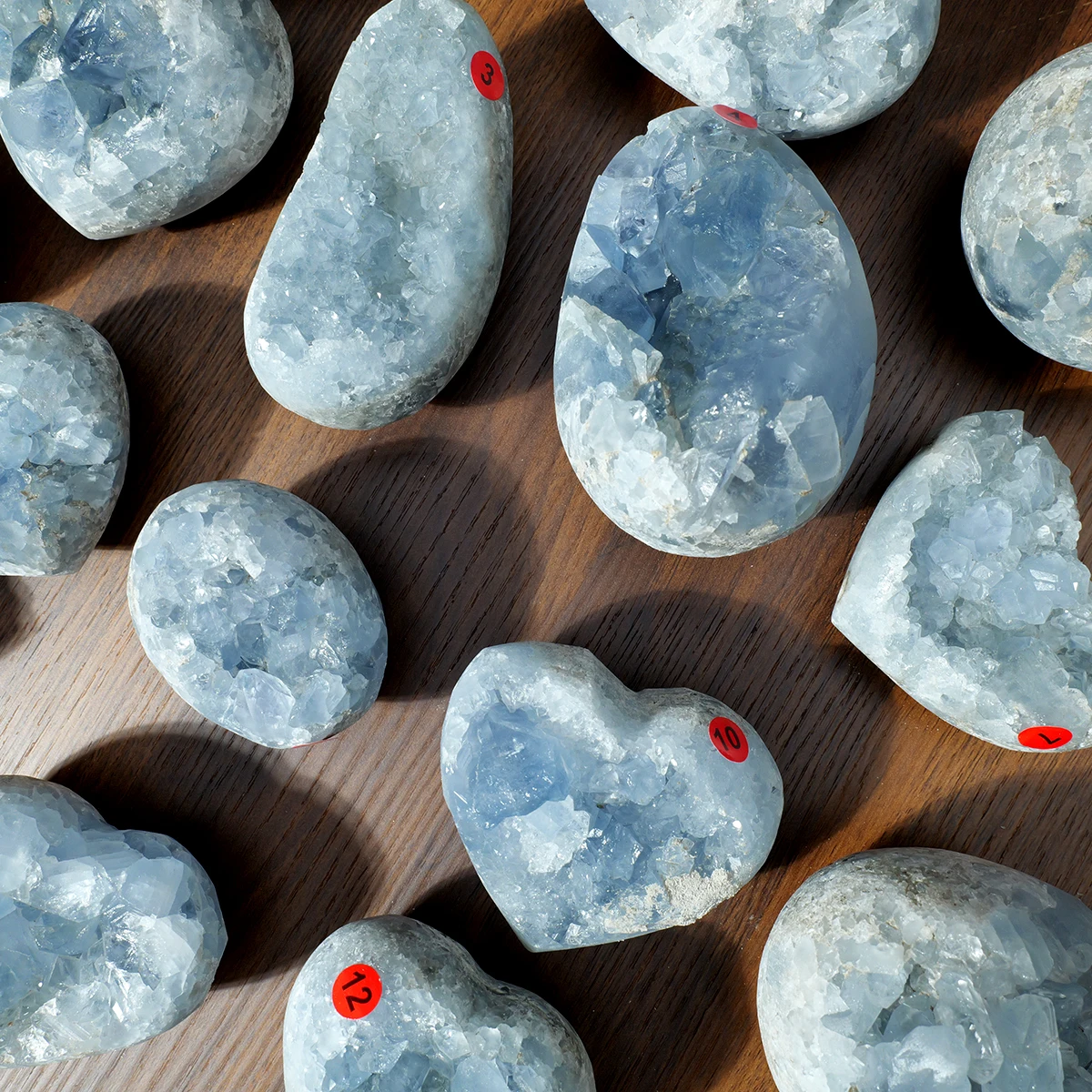 1pc High Quality Natural Rough Stone Healing Gemstone Blue Celestite Cluster Raw Geode for Meditation