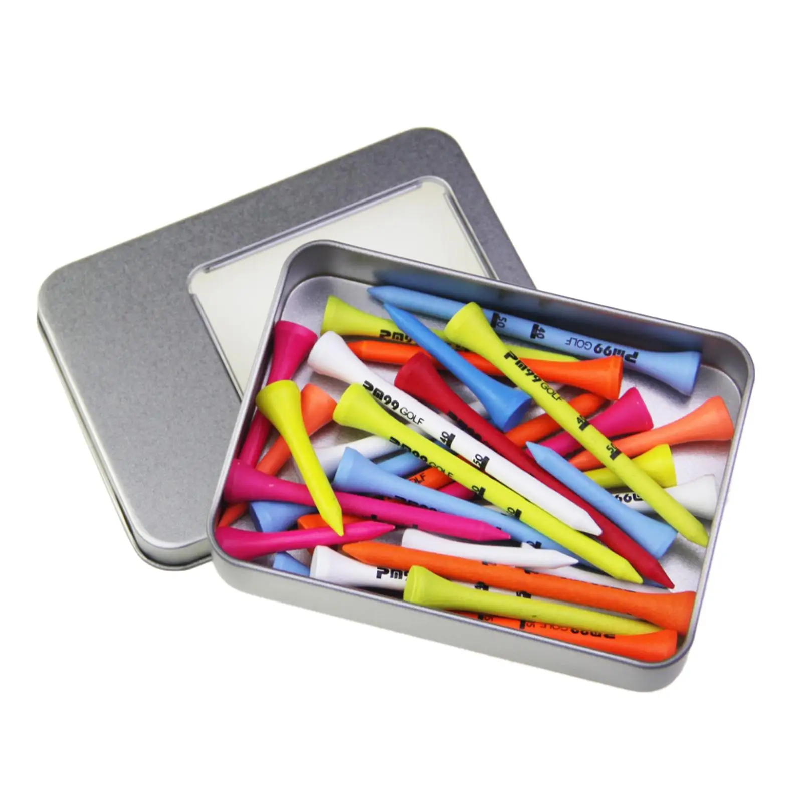 30 Pieces Premium Golf Tees with Storage Case 42/70/83mm Golf Training Aids