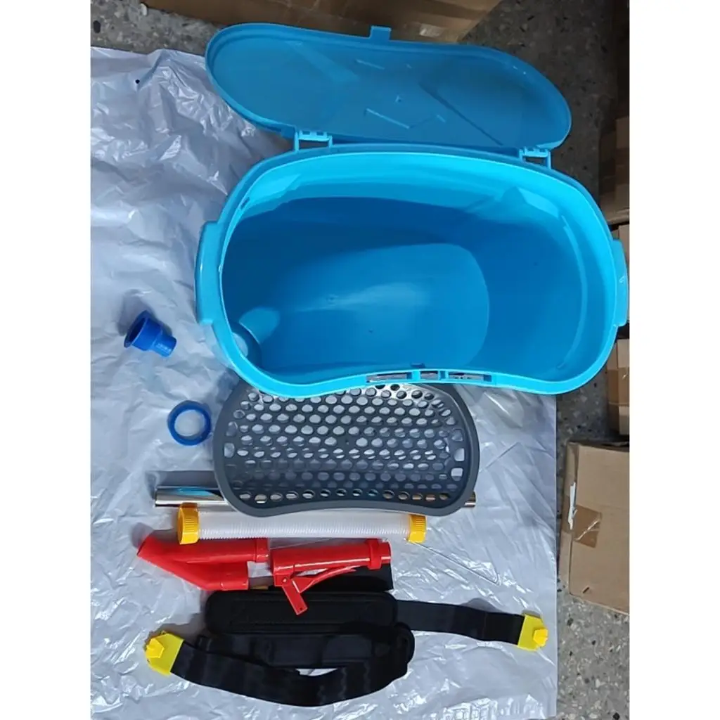 Agricultural Manual Fertilizing Tool 25L Back Carrying Bucket Fertilizer Spreader Ergonomic Handle for Gardens