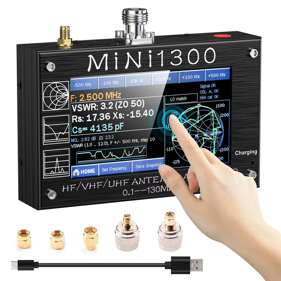 Mini 1300 Antenna Analyzer 0.1-1300MHz HF VHF UHF