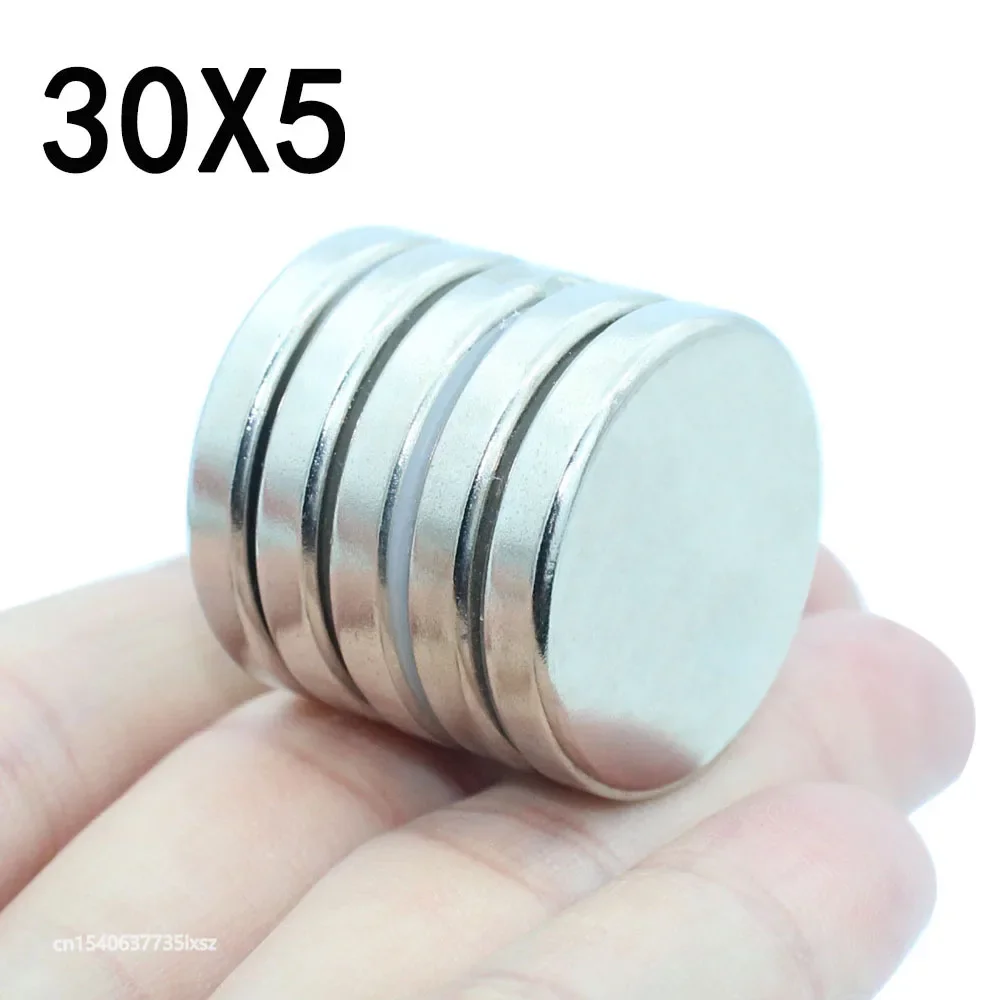 

3/5/8/10 Pcs 30x5 Neodymium Magnet 30mm x 5mm N35 NdFeB Round Super Powerful Strong Permanent Magnetic imanes Disc 30*5