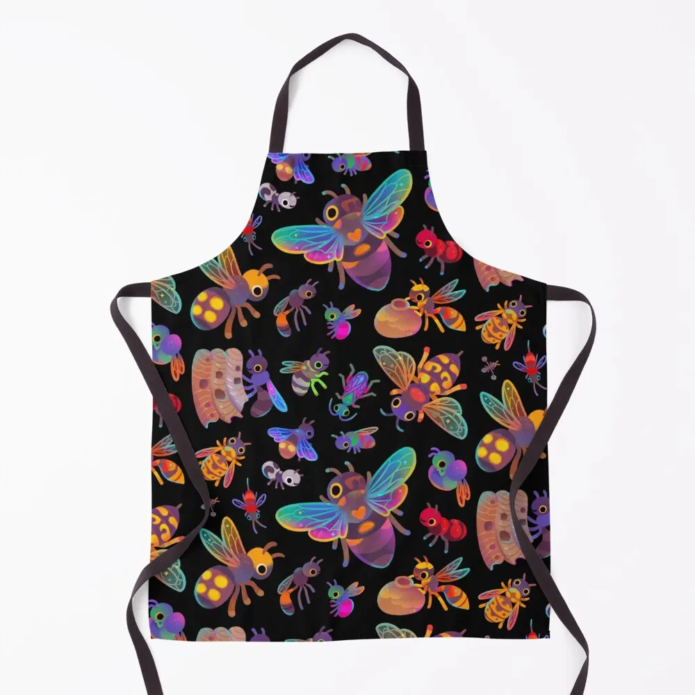 Solitary wasps - dark Apron Kitchens Men Women's Hairdressing Hairdresser Accessories Apron