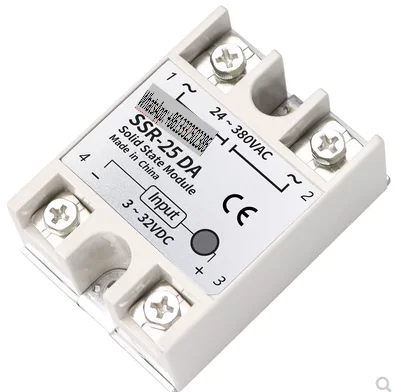 

10 шт SSR-25DDSingle-Phase твердотельное реле 25A/110V DC control DC SSR25DD