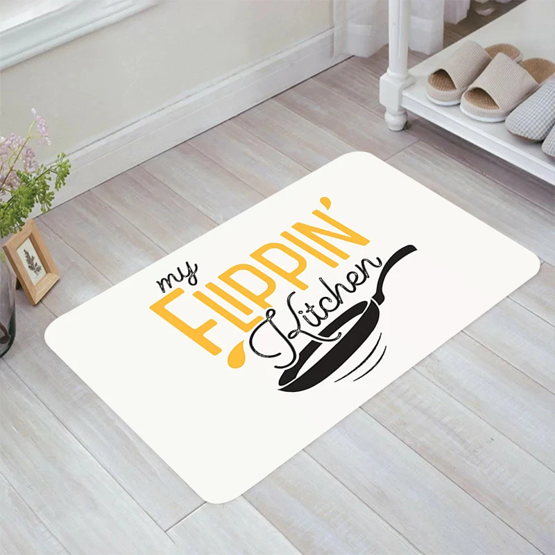 Minimalist Style Kitchen Theme Floor Mat Room Rugs Carpets Home Carpet Entrance of House Balcony Foot Rug Doormat Door Mats Bath