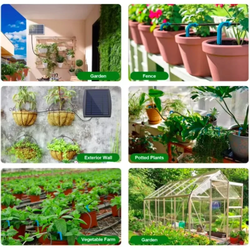 BSV Drip Irrigation System Solar Powered Automatic Drip Irrigation Kit For Plants Watering System For Garden Drip Irrigation Kit
