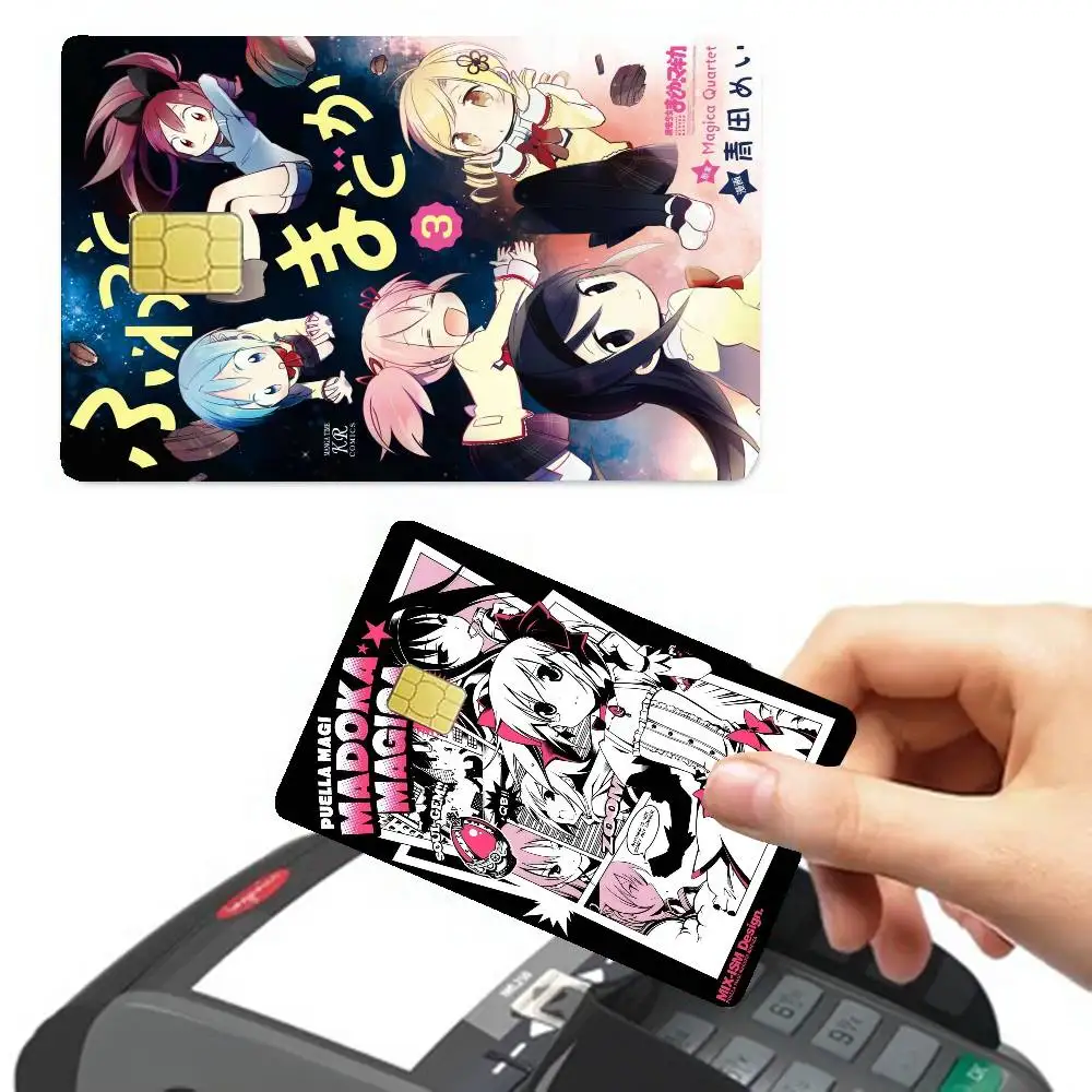 Puella Magi Anime Madoka Magica Game Anime Sticker Film Skin Cover Case for Small Large No Chip Debit