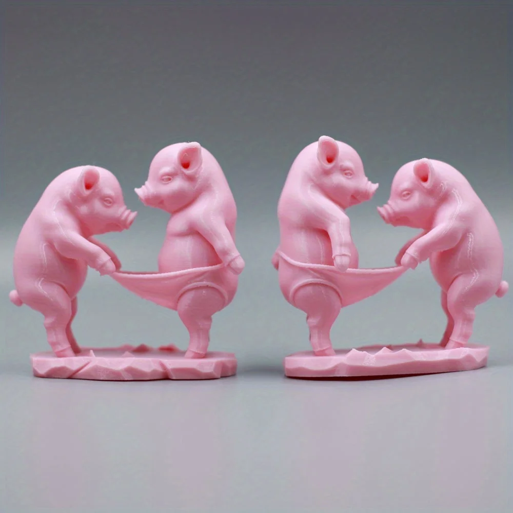 A Cute Cartoon Pig Figurine, a Decorative Piece for Festivals, Perfect As a Holiday Gift.