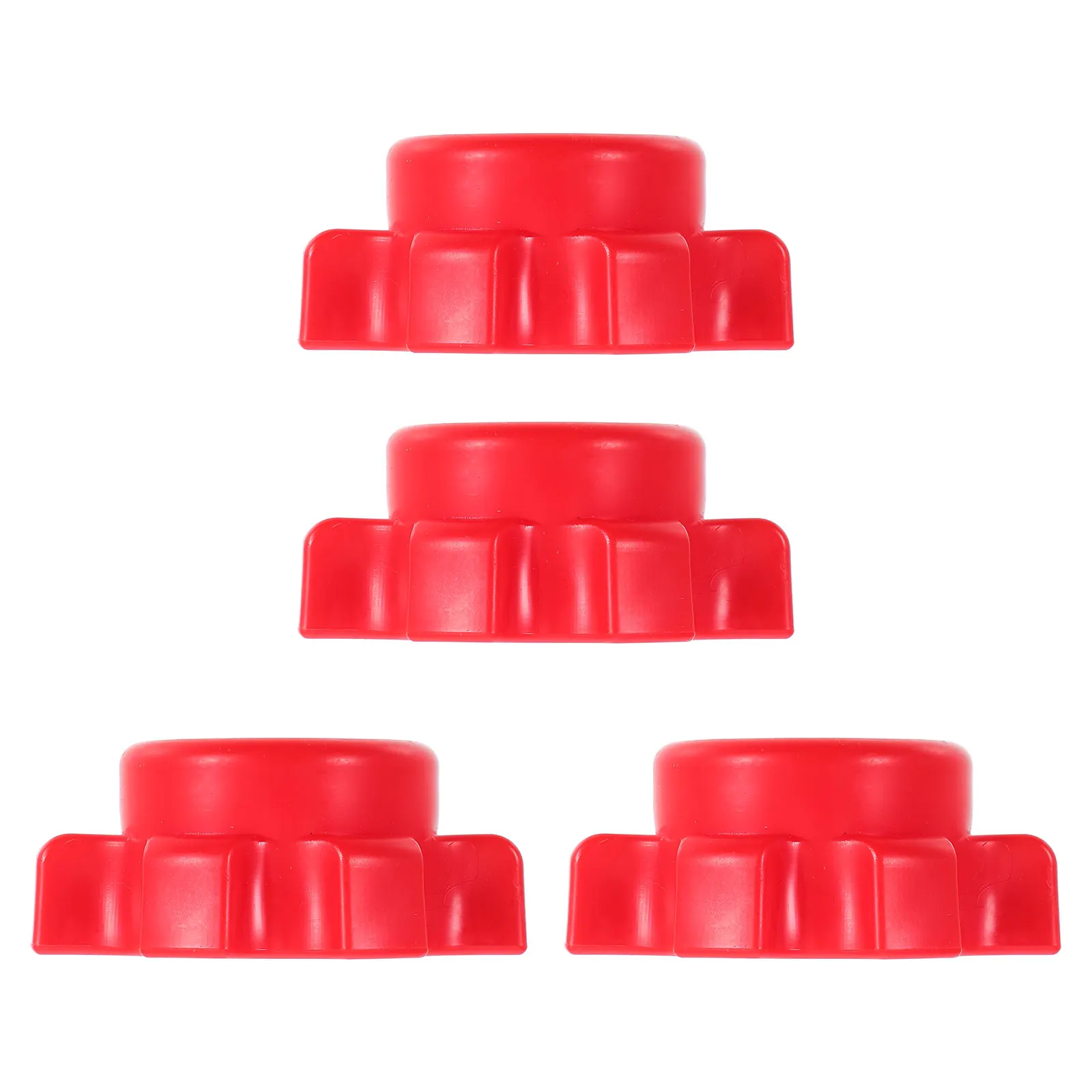

4 Pcs Dumbbell Bar Nut Accessories Plastic Fixing Screws for Barbell Home Gym Equipment Perfect Replacement Red