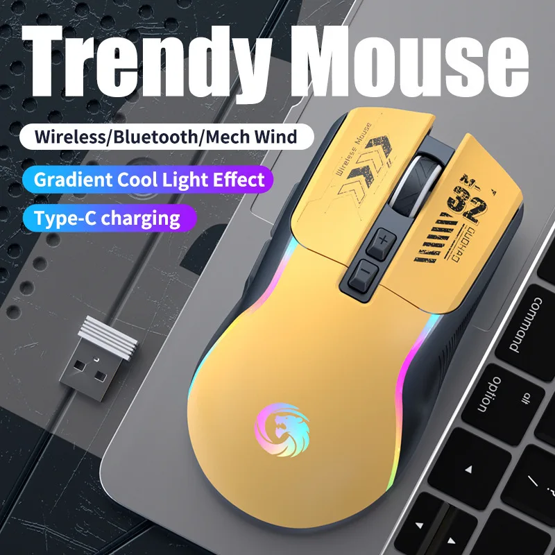ファッション Bluetooth デュアルモードワイヤレスサイレントゲーミングマウス人間工学に基づいた低ノイズ Macbook ラップトップ光学式コンピュータマウスガールギフト