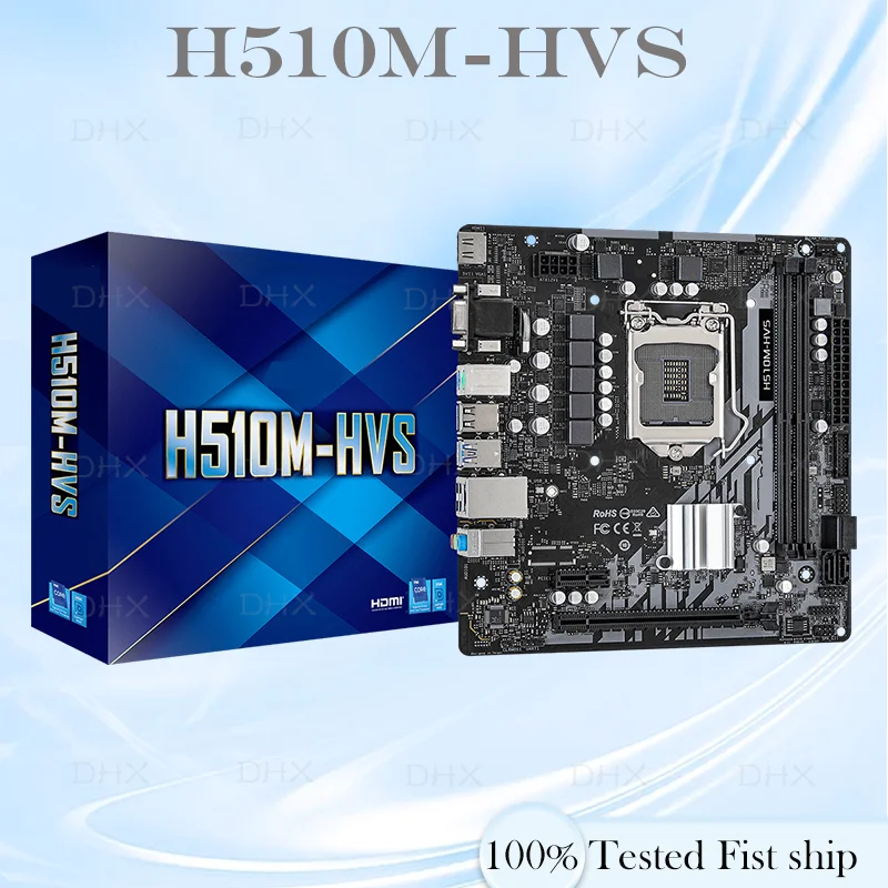 For ASROCK H510M-HVS Motherboard 64GB HDMI PCI-E4.0 LGA 1200 DDR4 Micro ATX H510 Mainboard 100% Tested Fully Work be shipp quick