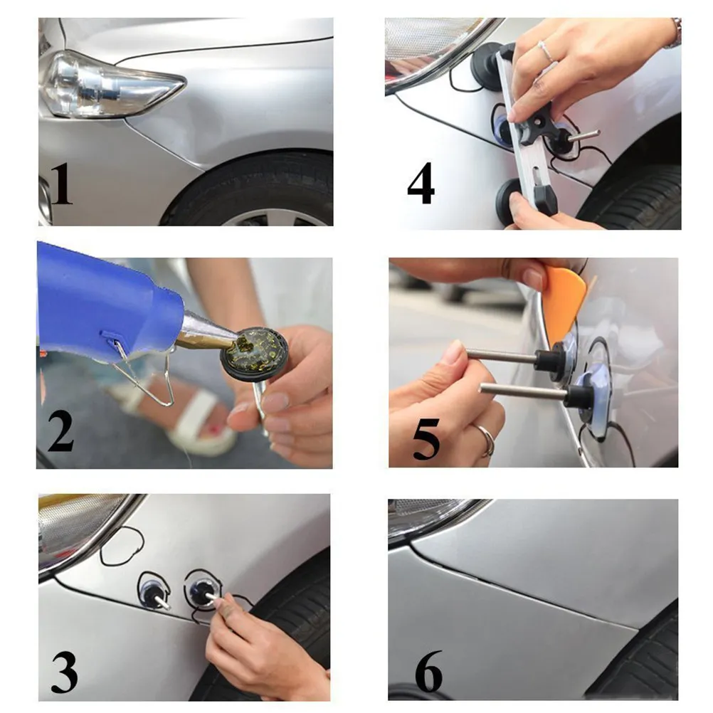 

1 set 1 Set Dent Repair Tool Bridge Puller For Auto Body Damage Hail Dents Fixing Diy Paintless Repair Kit Auto