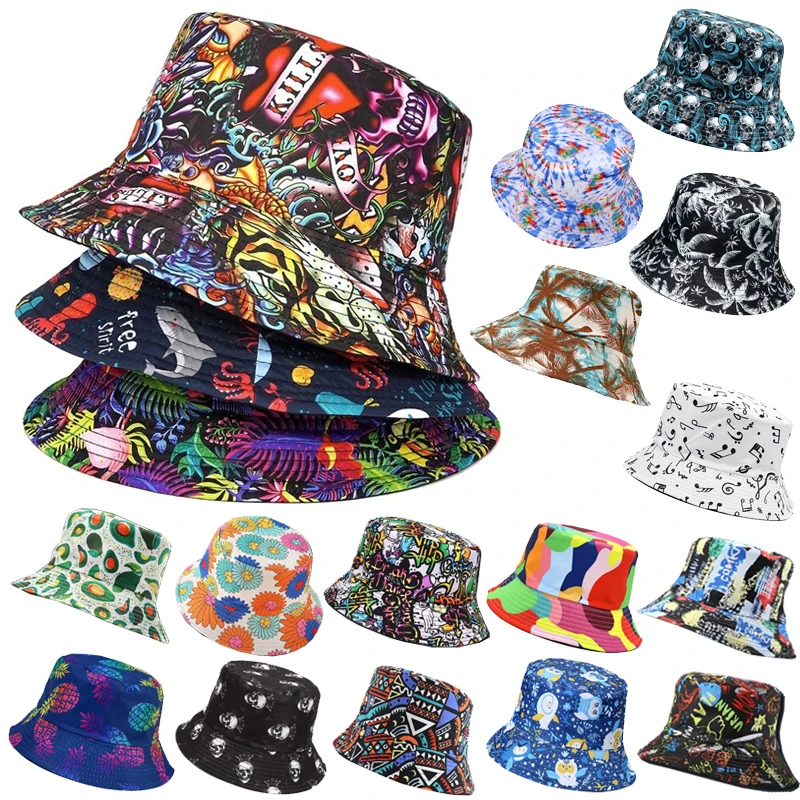 Men\'s Dnd Women\'s Printed Double-Sided Bucket Hat, Suitable For Men And Women, Cute Summer Travel Fisherman\'s Beach Sun , Can