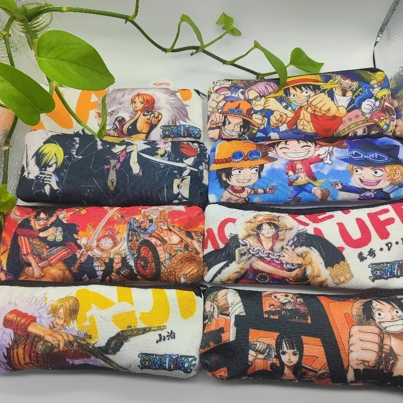 

One Piece Zoro Pencil Case Luffy Sanji Cartoon Anime Figures Anime Merchandise Decoration Stationery Storage Bags Birthday Gifts