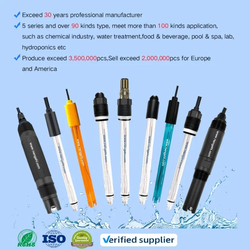 4 in one ph probe Double Junction electrode Smart Digital PH/ORP controller with pH sensor