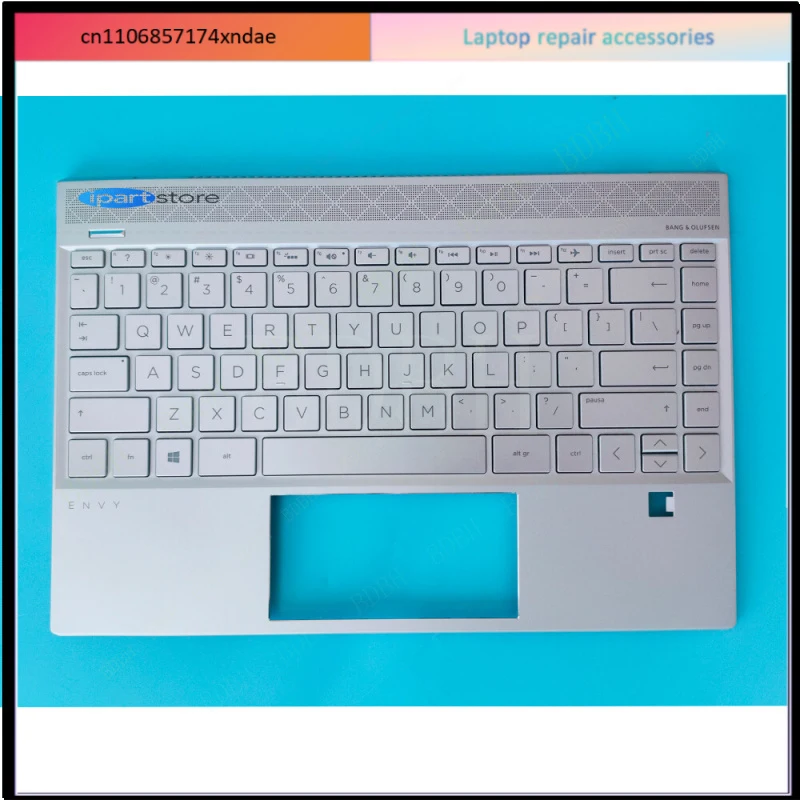 For  HP Envy X360 13-AQ TPN-W144 Palmrest Backlit Keyboard  L53415-001 Silver