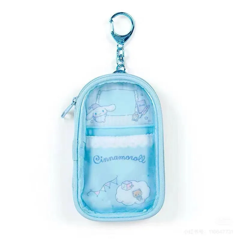 Sanrio animation peripherals Kuromi My melody Cinnamoroll cartoon kawaii crib bag storage bag key pendant accessories gift