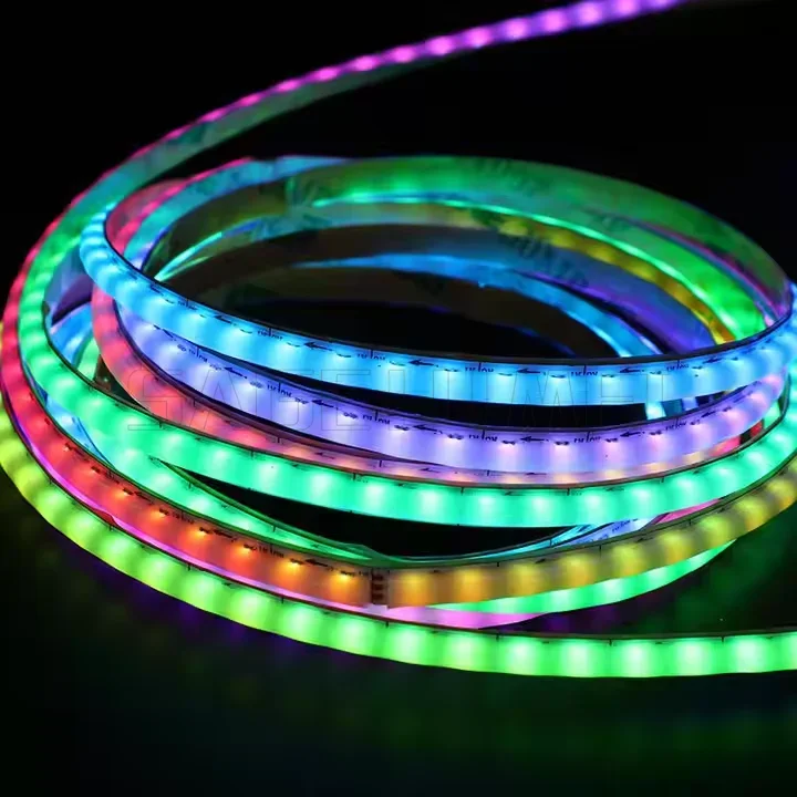 DC5V WS2811 Individually Addressable RGB COB LED Strip Light 160Led/M High Density Flexible 5mm Smart Pixel COB Light Dreamcolor