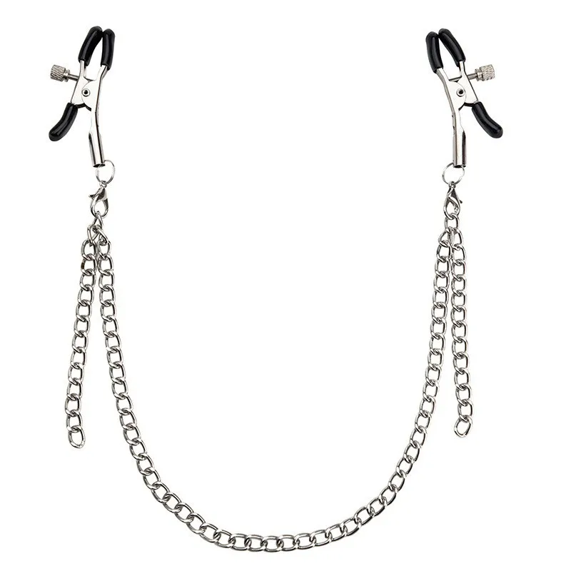 Metal Chain Nipple Milk Clips Breast Massage Clamps Adult Fetish Flirting TeasingErotic Gadgets Bdsm Slave Sex Toys For Couples