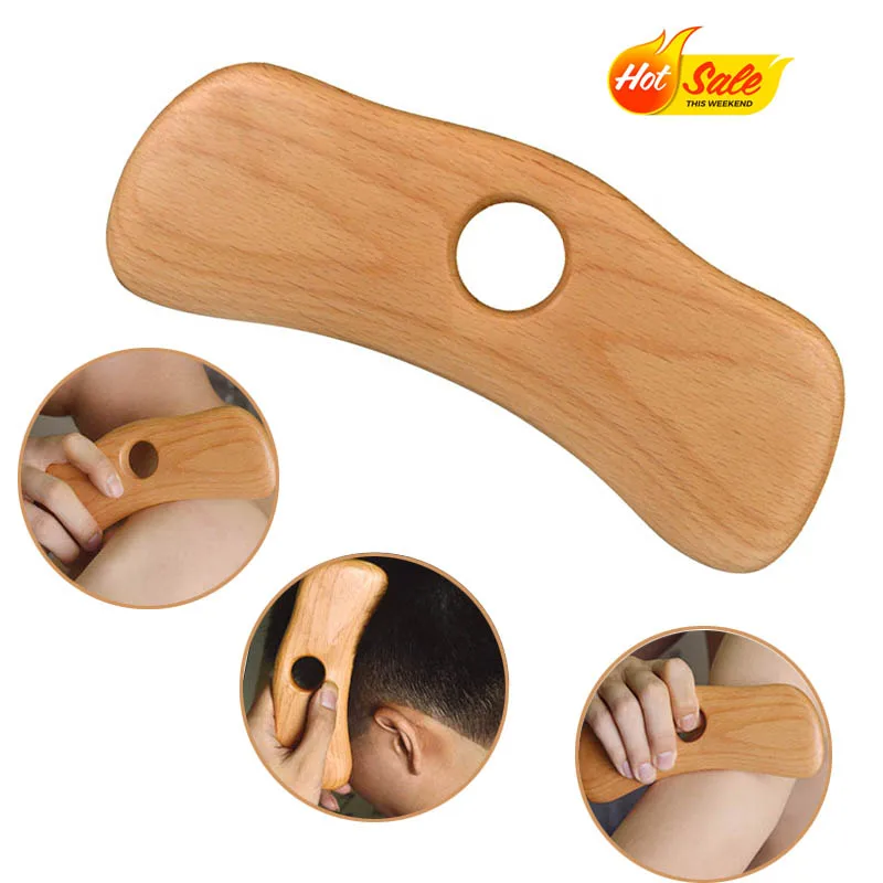 

Деревянные массажные инструменты Гуаша, доска Гуаша, лимфодренажный массажер, антицеллюлитная скульптура тела для спины, ног, рук