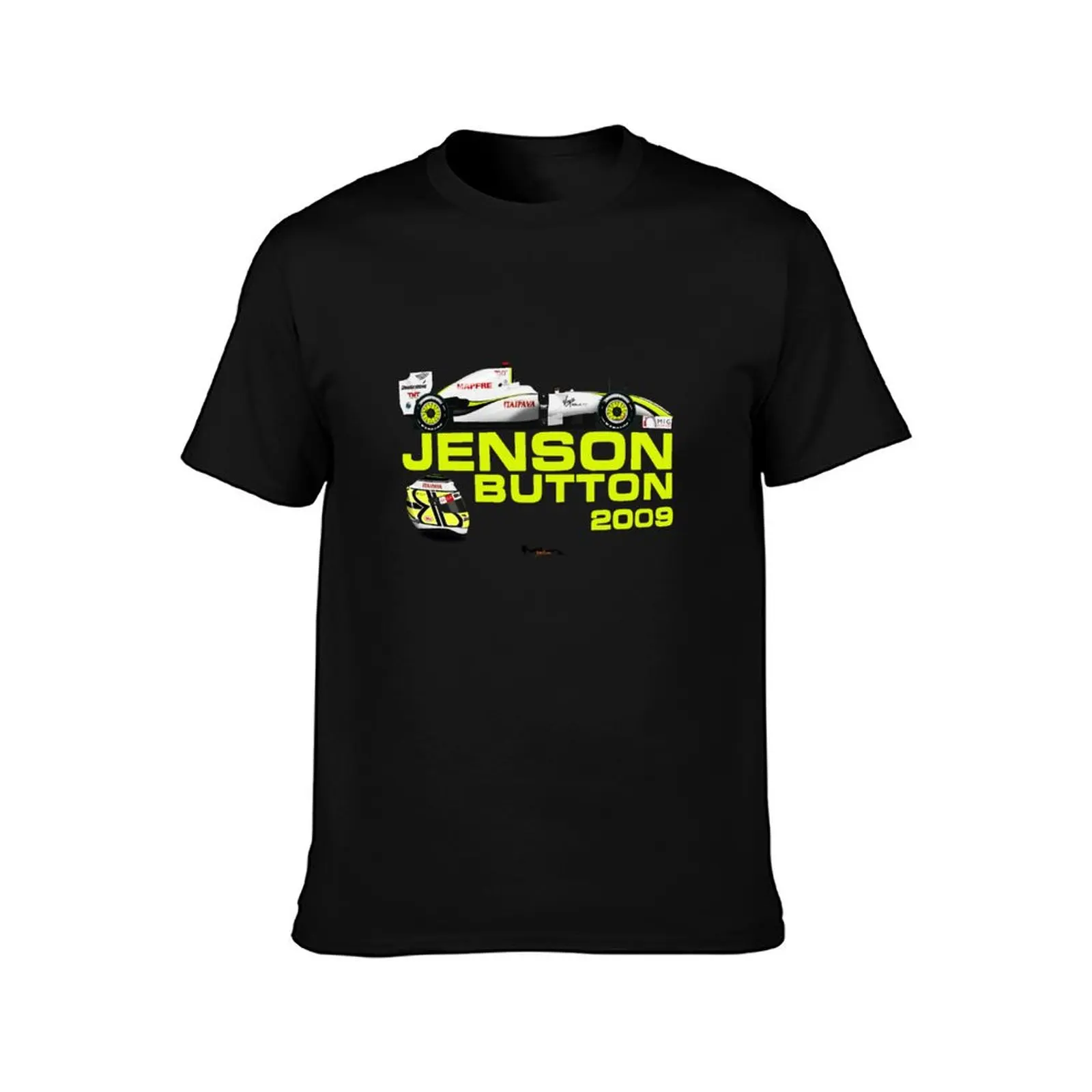 Jenson Button - Brawn BGP001 - 2009 World Champion T-Shirt new edition quick-drying plain plain black t shirts men