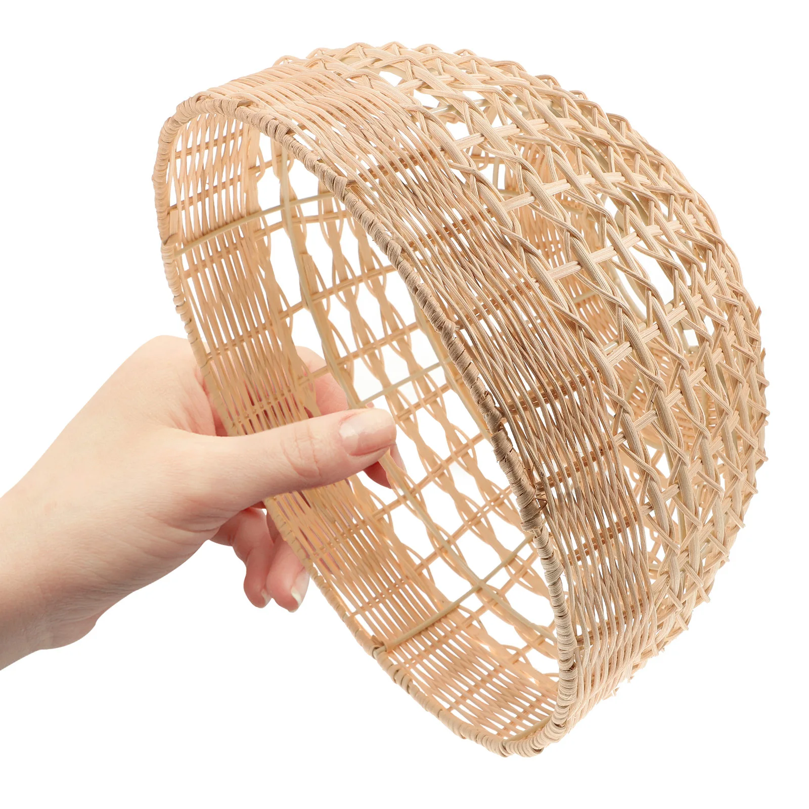 

Rattan Lamp Shade Modern Vintage Woven Pendant Light Cover For Living Room Bedroom Ceiling Decorative Lighting Accessory