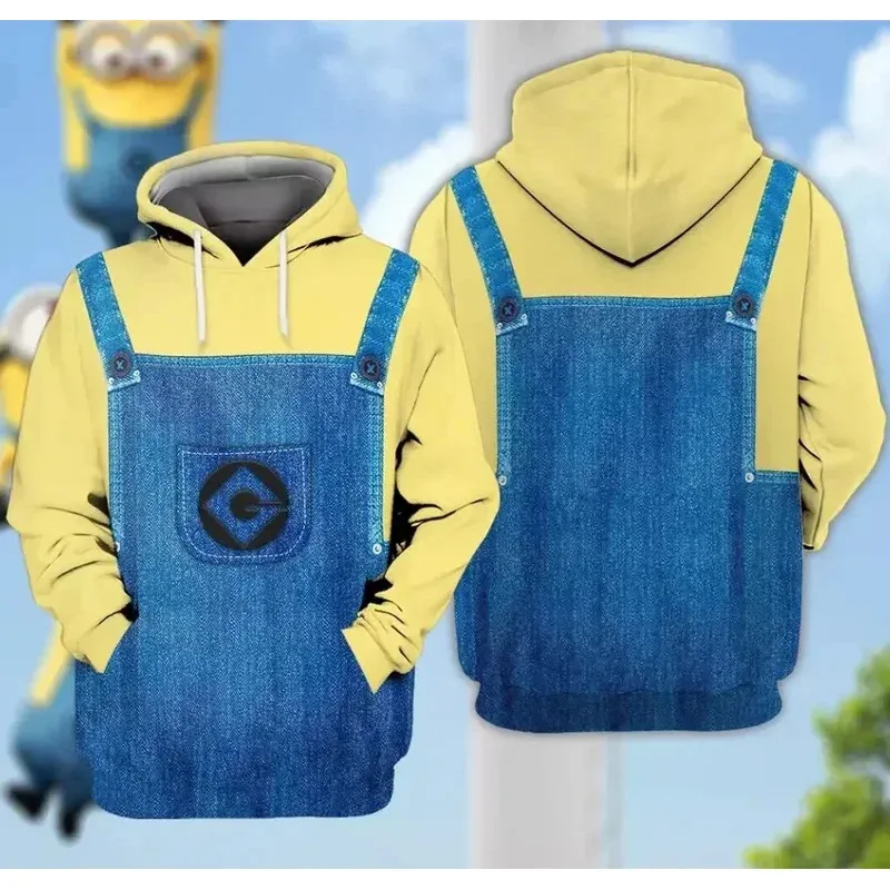 Nuevo 2025 Anime Minions familia completa disfraz Cosplay niño niña vestido monos niños adultos mascarada Despicable Me carnaval eqs9X